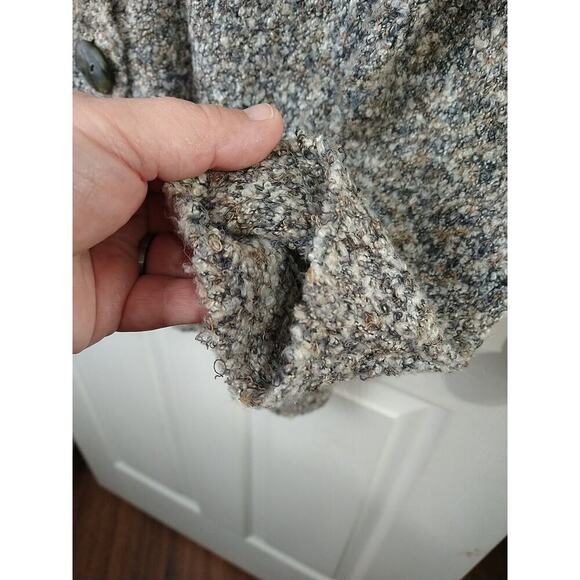 Windiriver Woman M Sweater Cardigan Brown Variegated Big Button Collared Long... - Picture 6 of 9